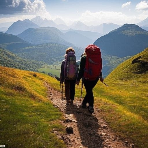 Hiking on Countryside Trails