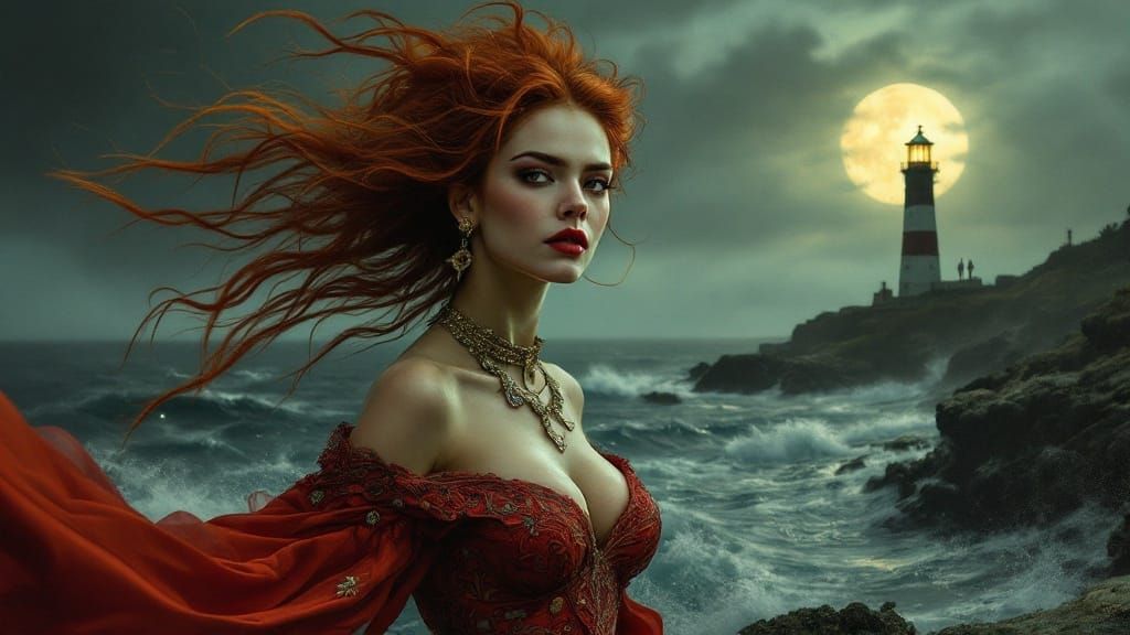 Strength and Mysticism Emerge in a Glimmering Lighthouse Set...