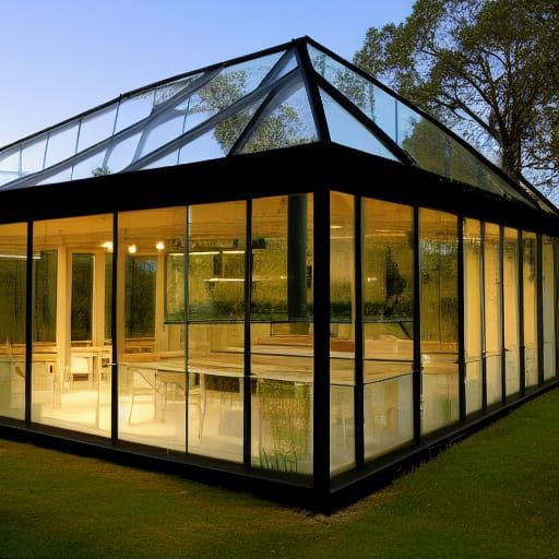 Minimalist Glass House Architecture