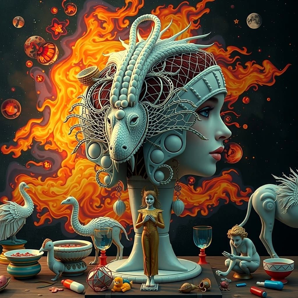 Hyperrealistic Feminine Beauty in Perfect Perspective