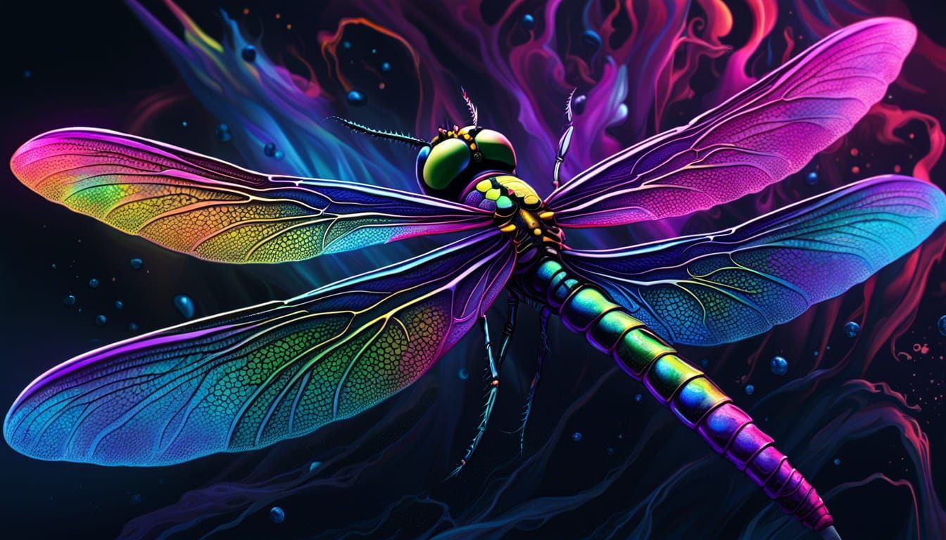 Psychedelic  Dragonfly