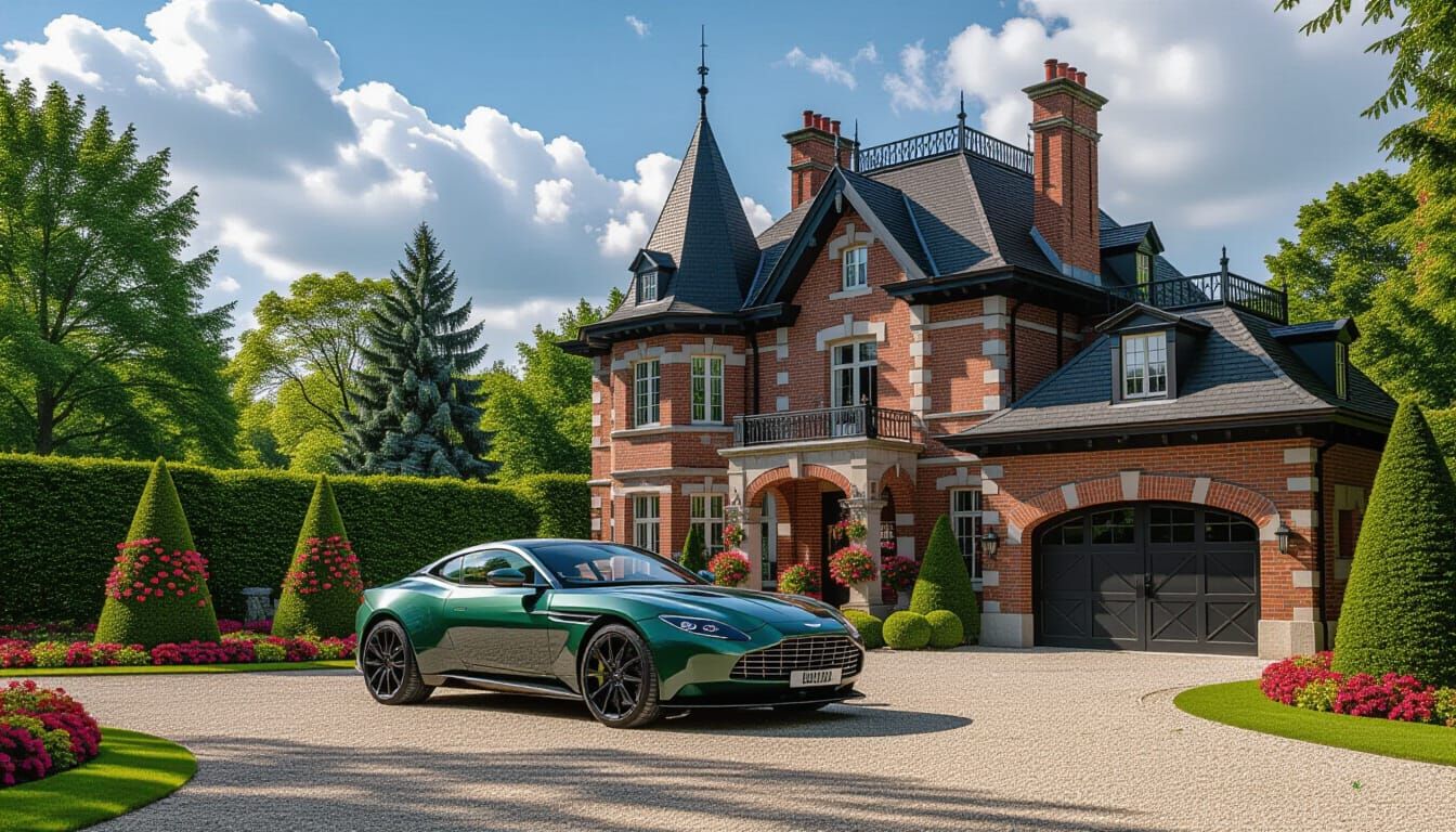 Victorian Chateau With Aston Martin DBX