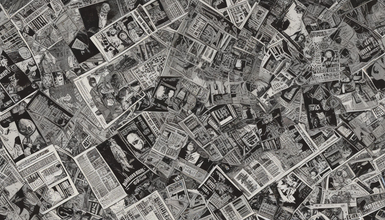 Retro Comic Book Art: Chaotic Space Mechanism in Distressed....