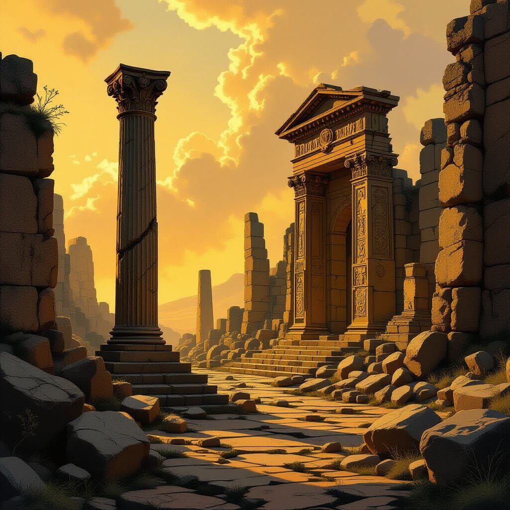Mystical Ancient Ruins with Forgotten Lore