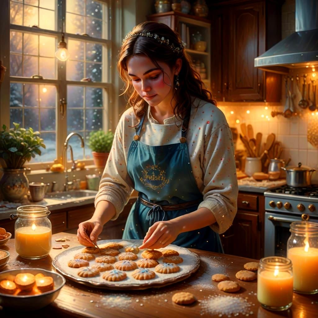 Ethereal Baker in Whimsical Wonderland