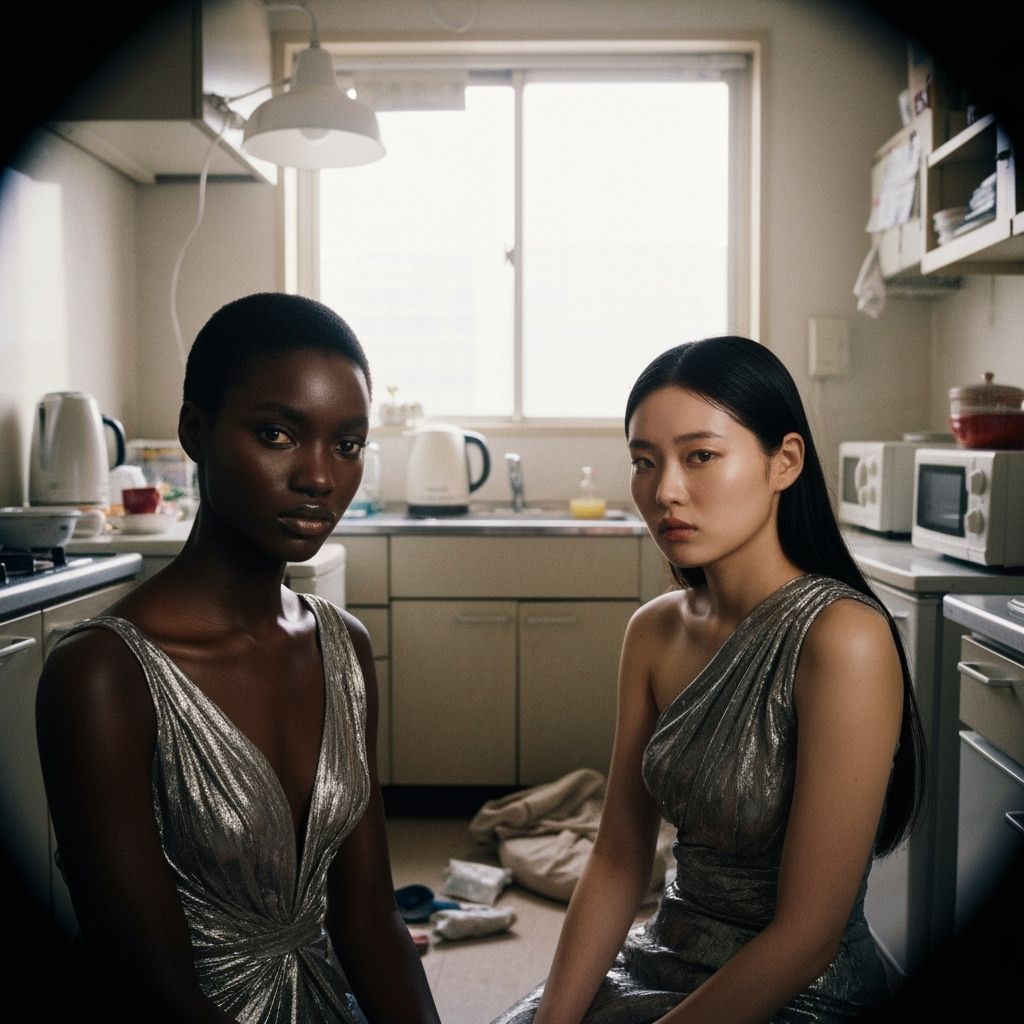 Avant-Garde Portraits: Diverse Women in Moody Tokyo Apartmen...