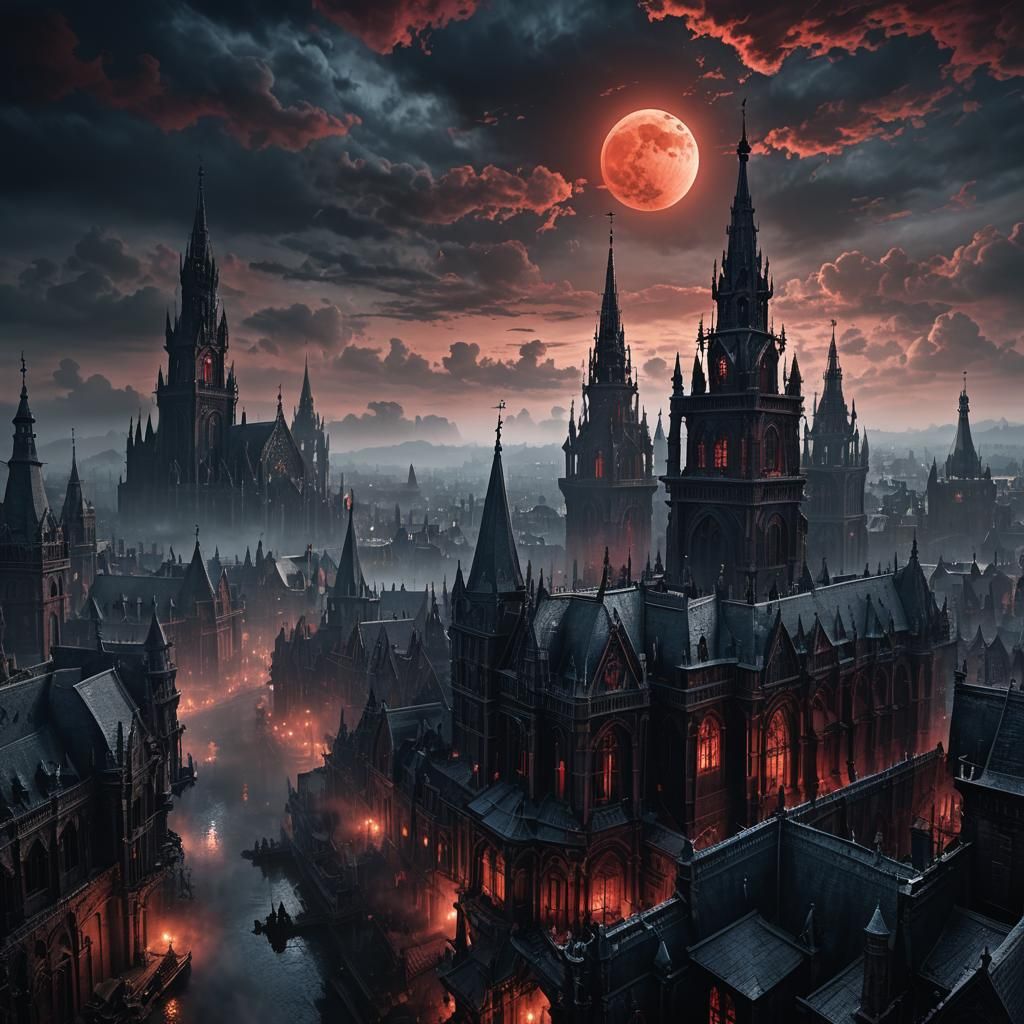 Yharnam Under Red Moon: Gothic Horror in Unreal Engine 5