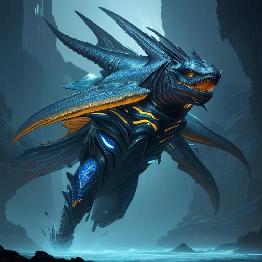 Byte Bandit: Nintendo-Inspired Alien Sea Creature