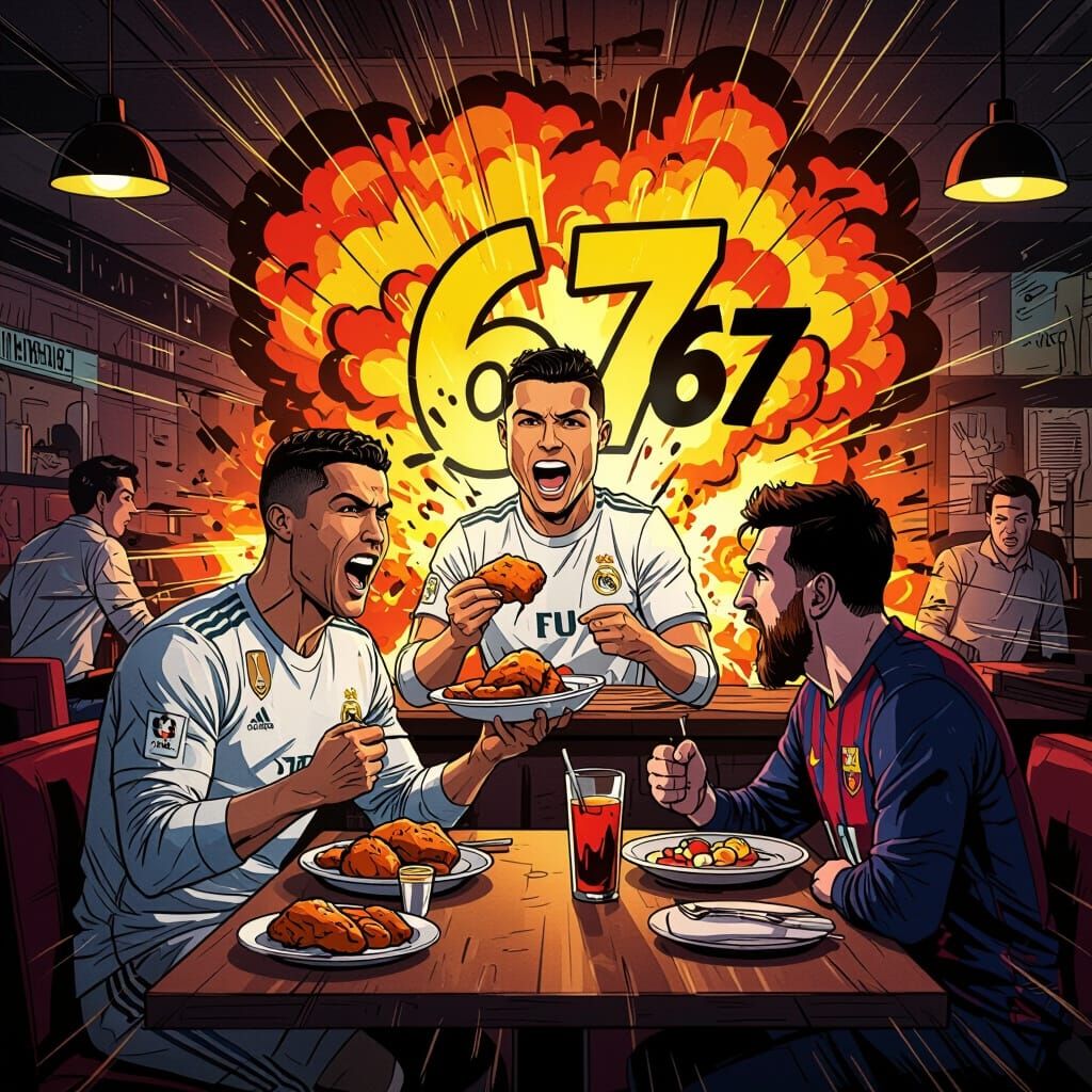 Explosive Football Feud: Ronaldo vs. Messi Over Healthy Eati...