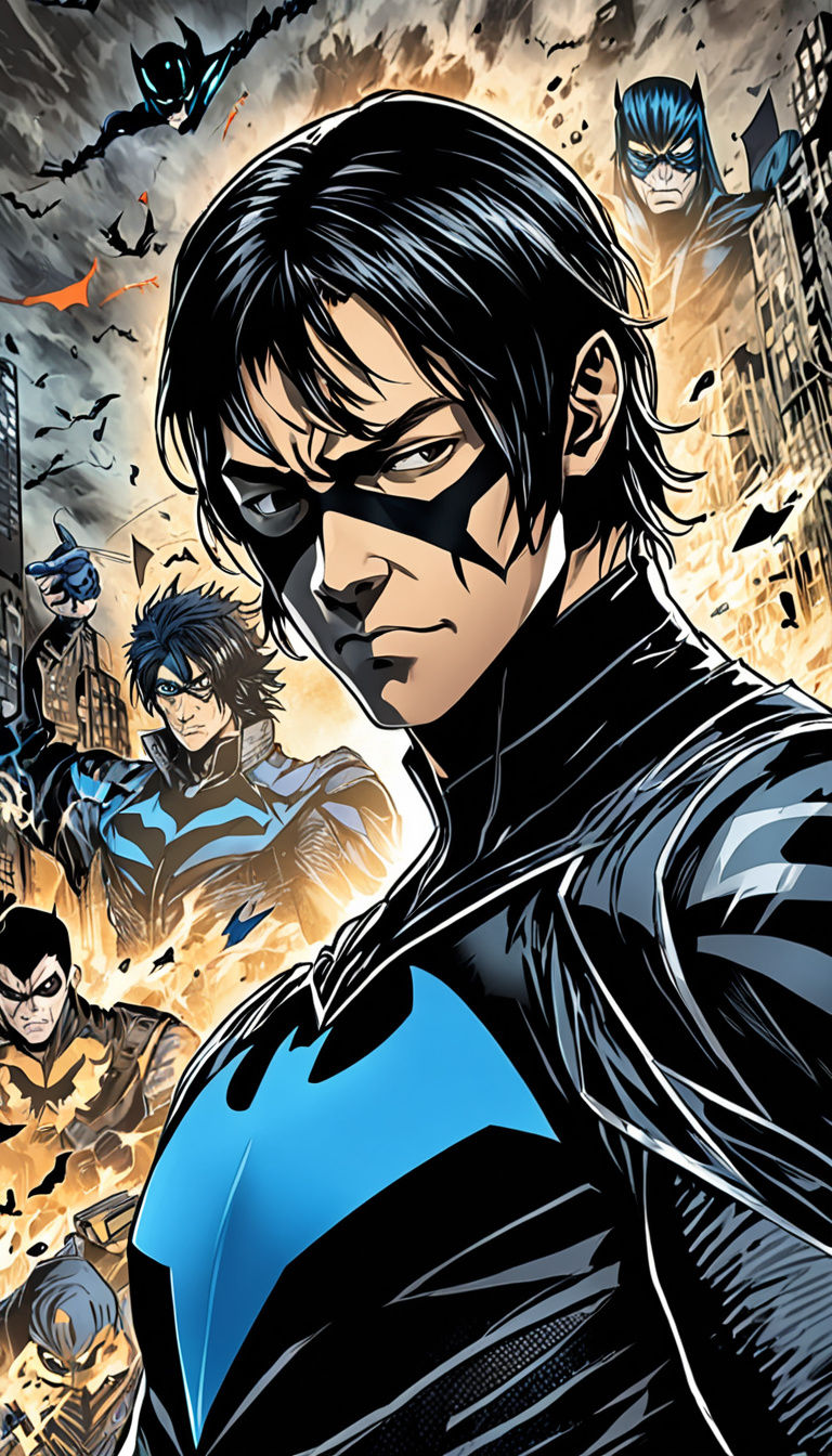 Evil Nightwing Descends in Dark Gotham