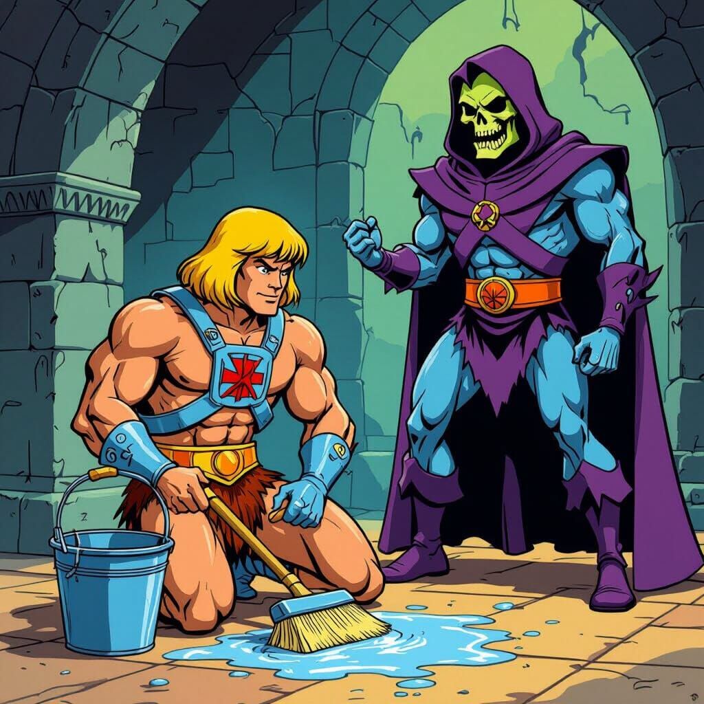 He-Man Submits: A Filmation-Style Scene
