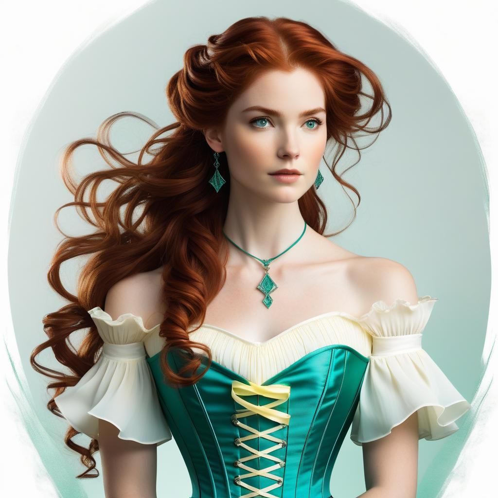 Fantasy Woman in 'N' Design with Crystal Staff