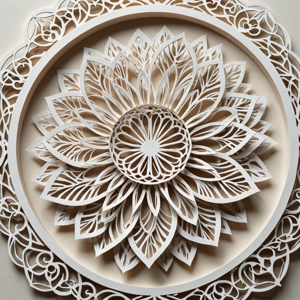 Detailed Minimalist Kirigami in High Resolution