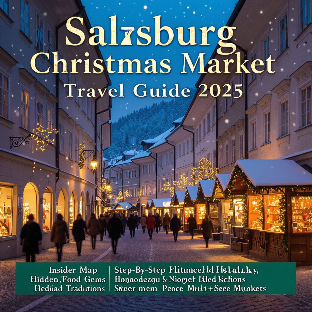 Salzburg Christmas Market Book Cover in Potter Style