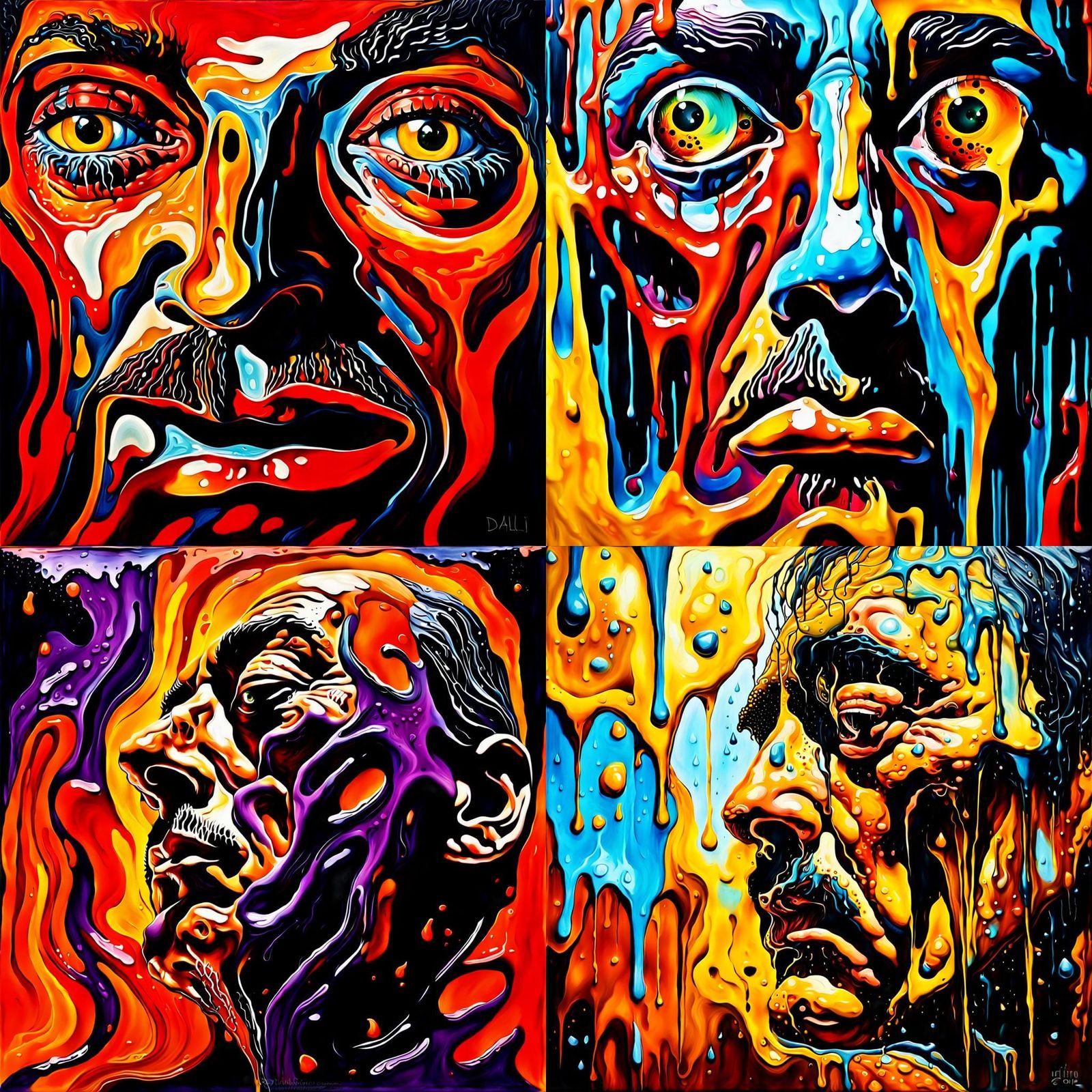 Melting Face: Acrylic Horror Effect in Extreme Heat