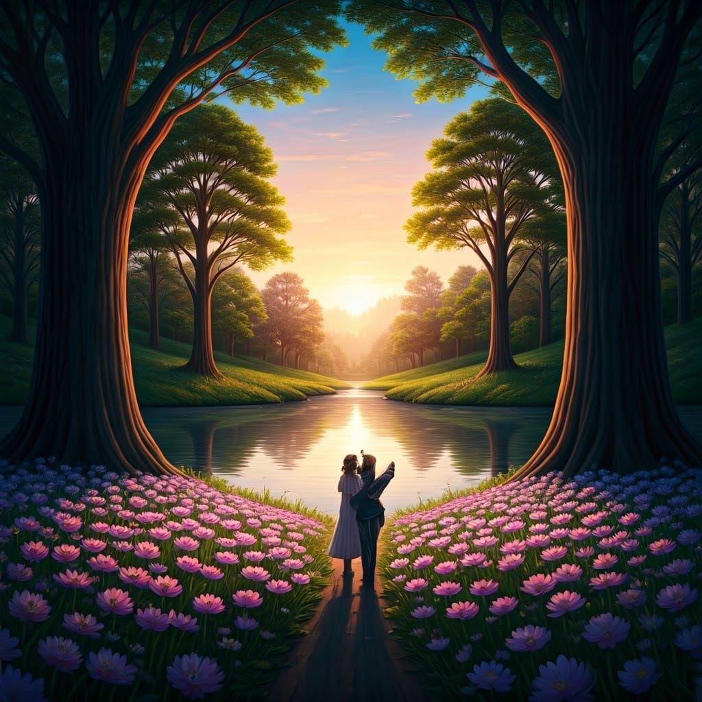 Romantic Heartbreak in a Dorothea Tanning-Inspired Flower Fi...