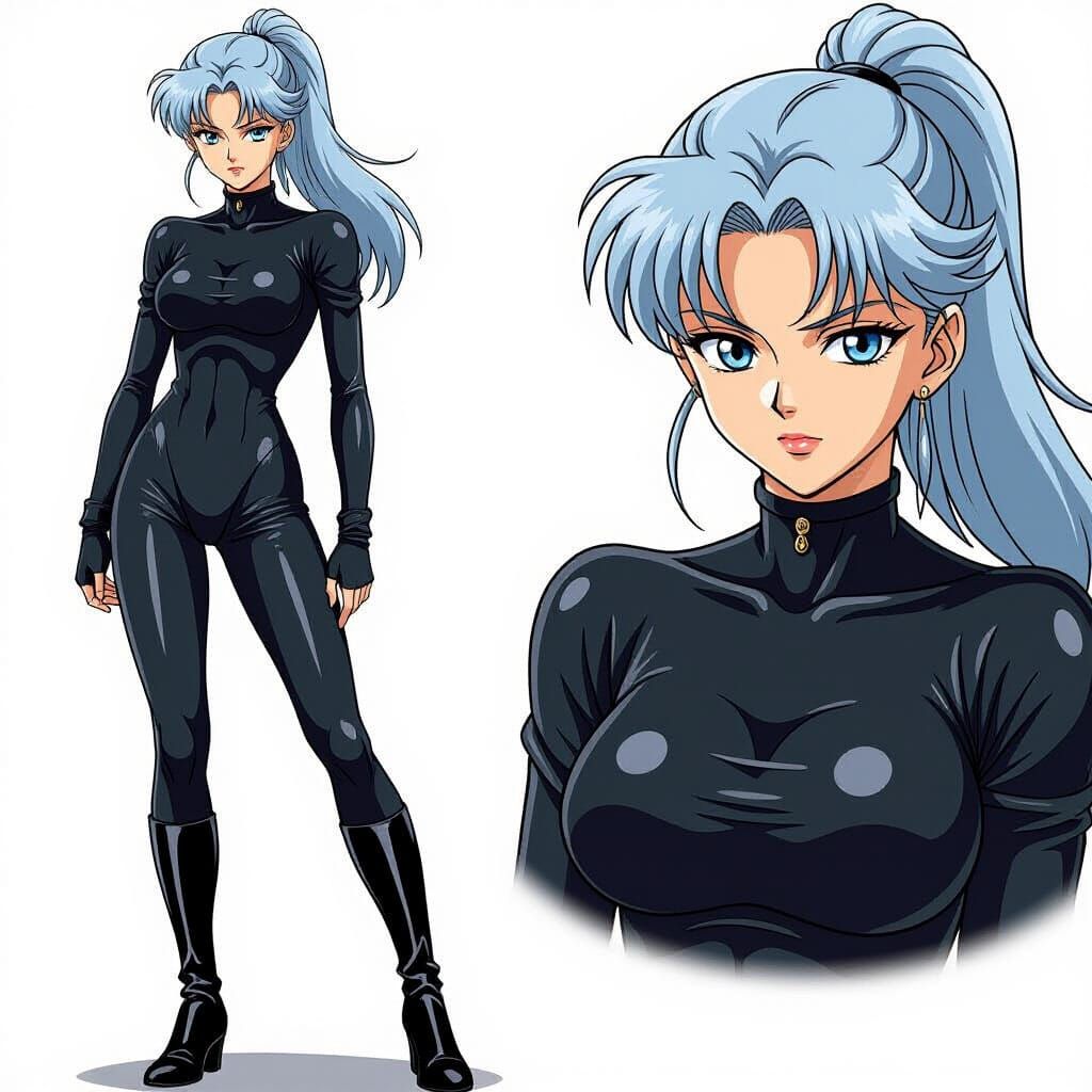 Eva in Classic 2000s Anime Style
