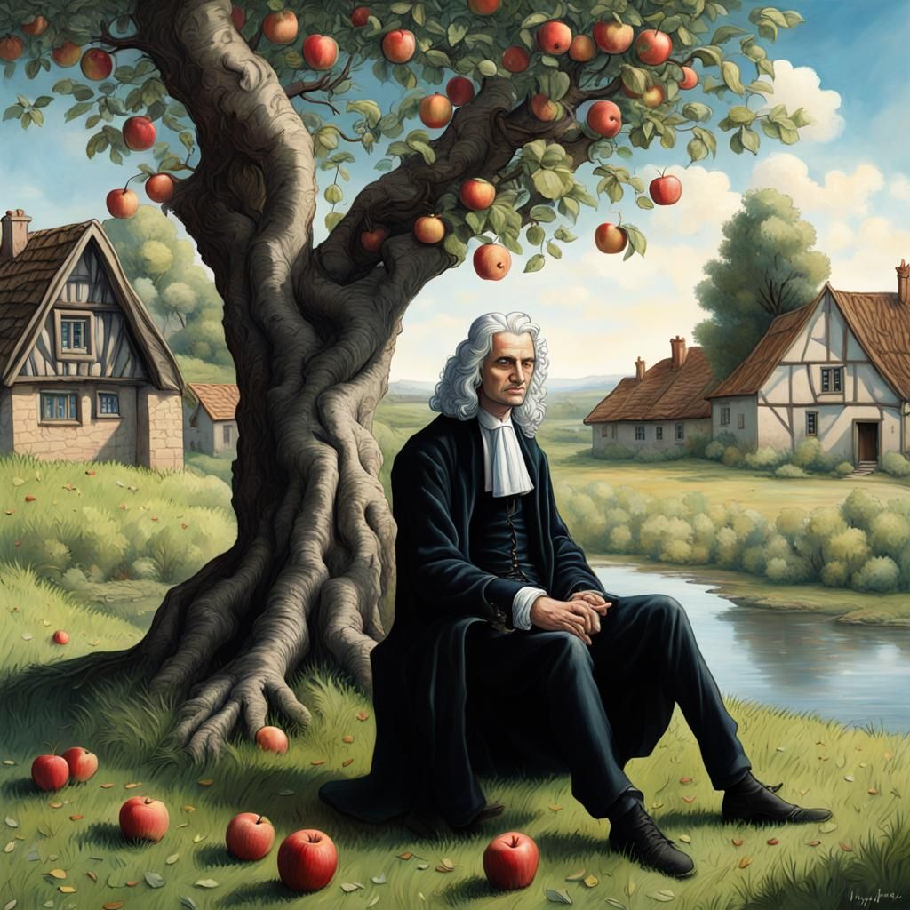Newton's Apple: A Giger-Style Revelation