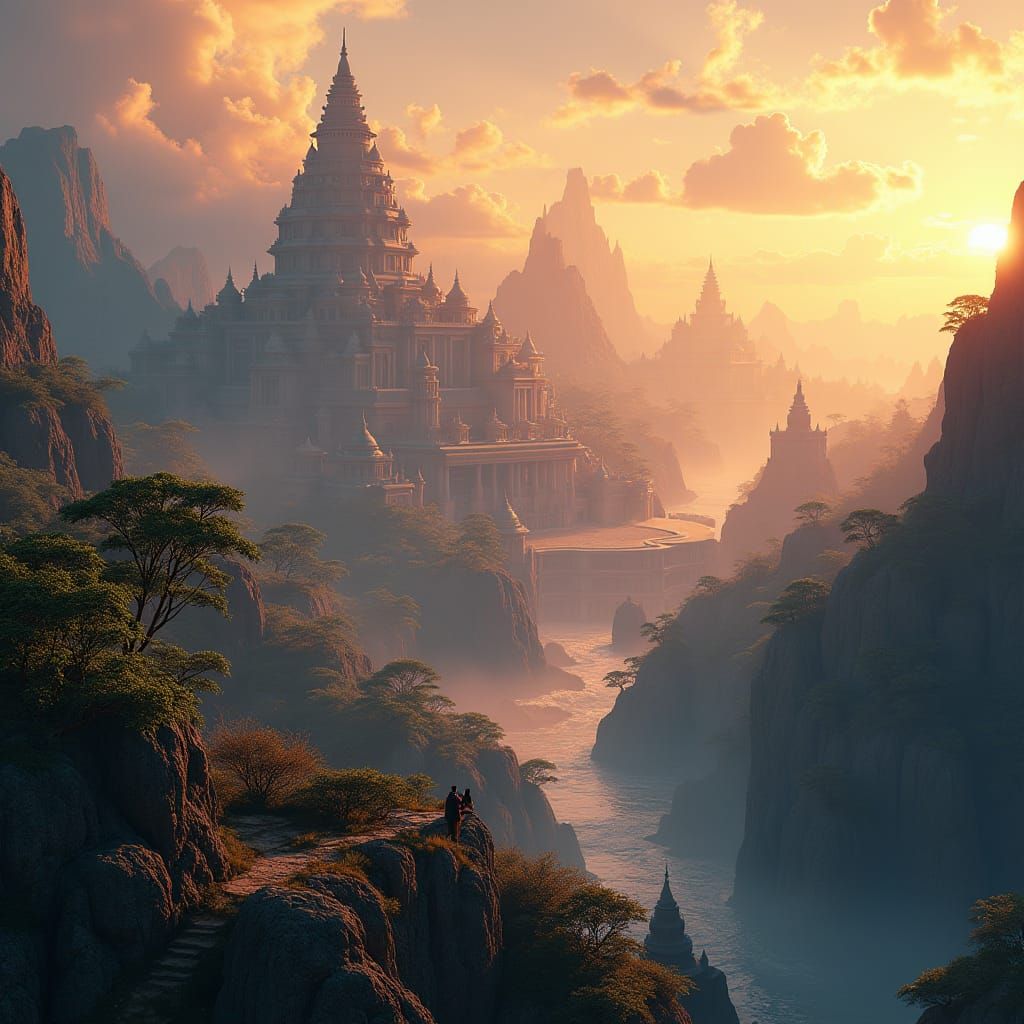 Majestic Hastinapura: Kuru Kingdom in 8k Fantasy Art