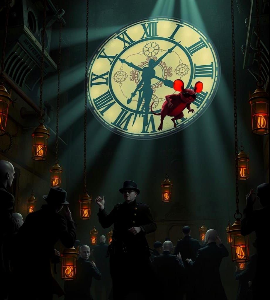 Steampunk Demon Mouse in Clockwork Dungeon