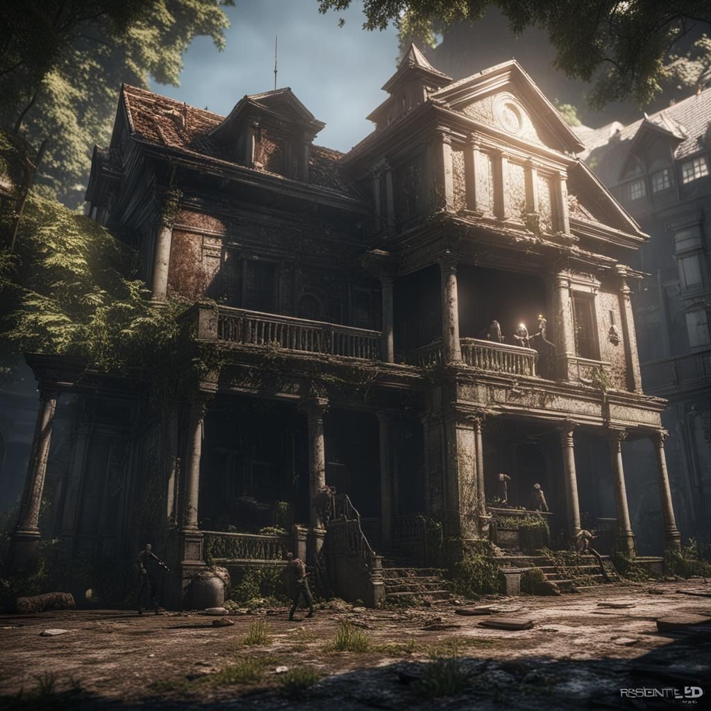 Resident Evil Inspired 3D Game Scene