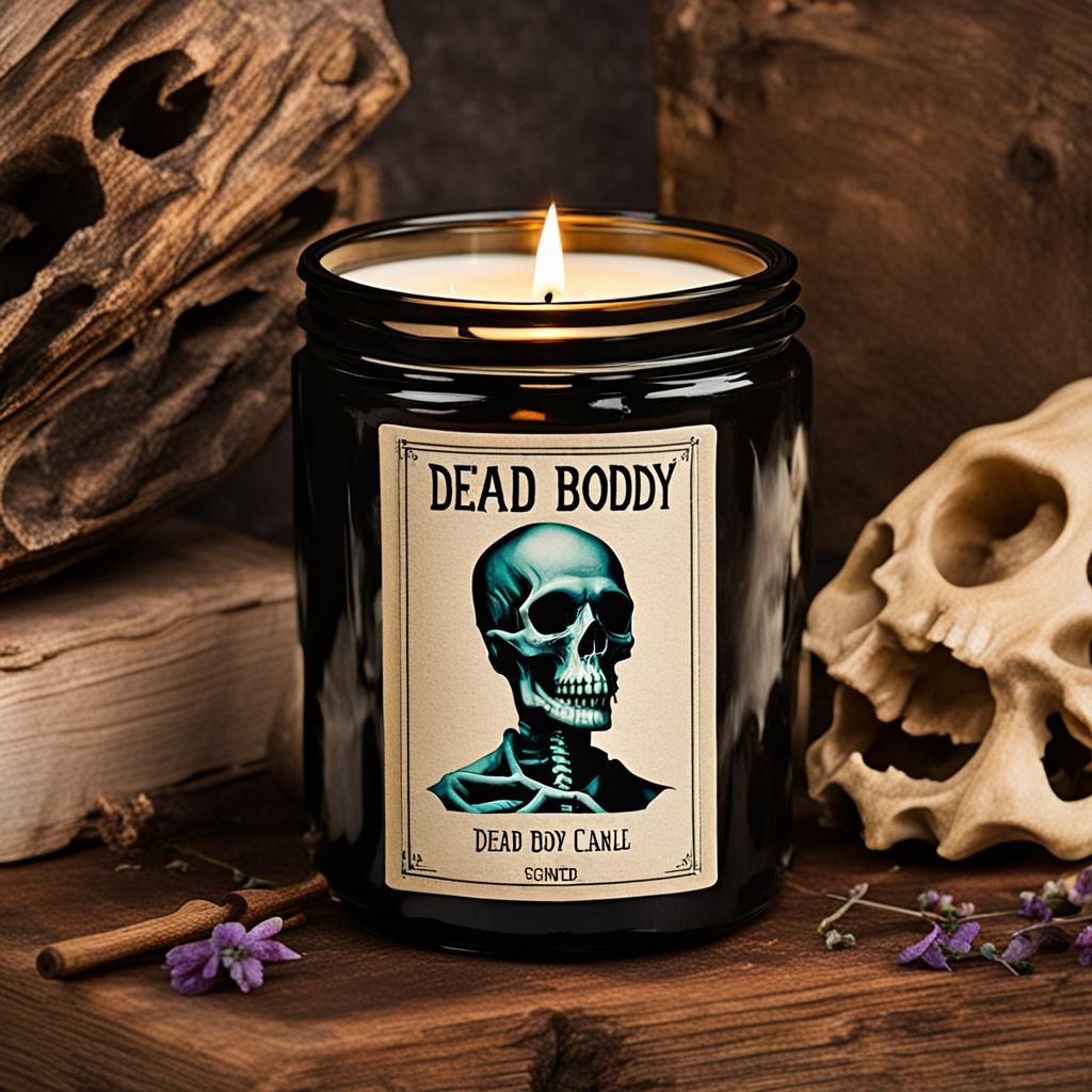 Dead Body Scented Candle in Jar