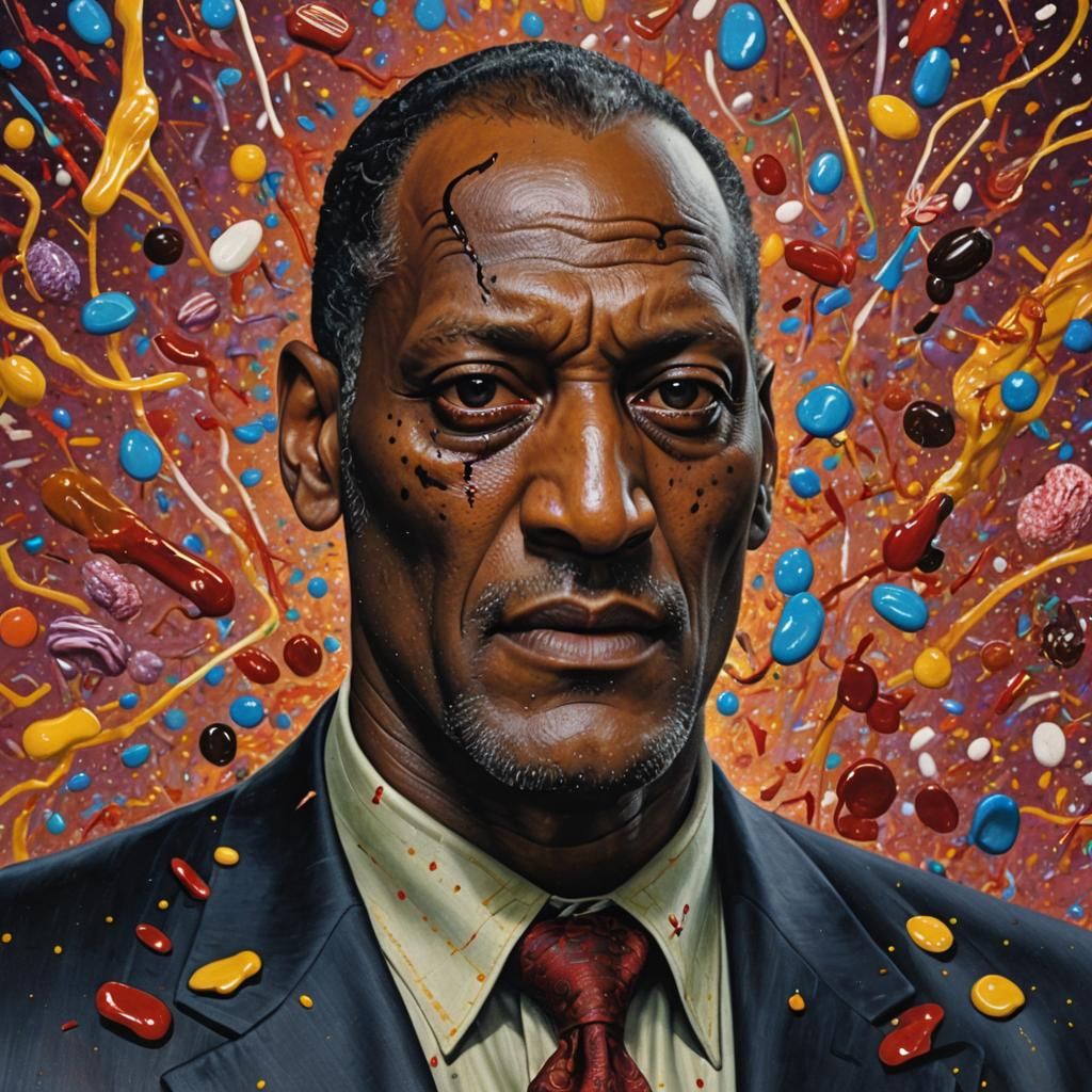 Hyperrealistic Candyman Concept Art: Aged and Detailed
