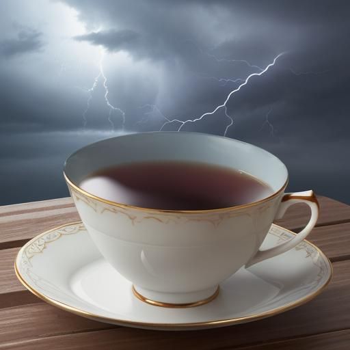 Storm in a Teacup Conceptual Art