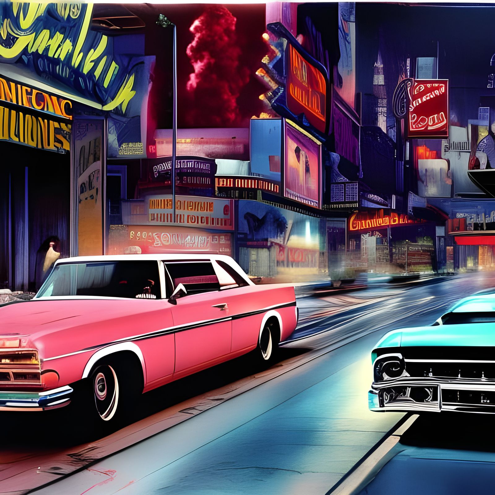 American Graffiti: A Cinematic Digital Painting