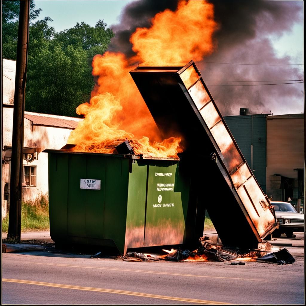Urban Dumpster Fire: Documentary Photography Style