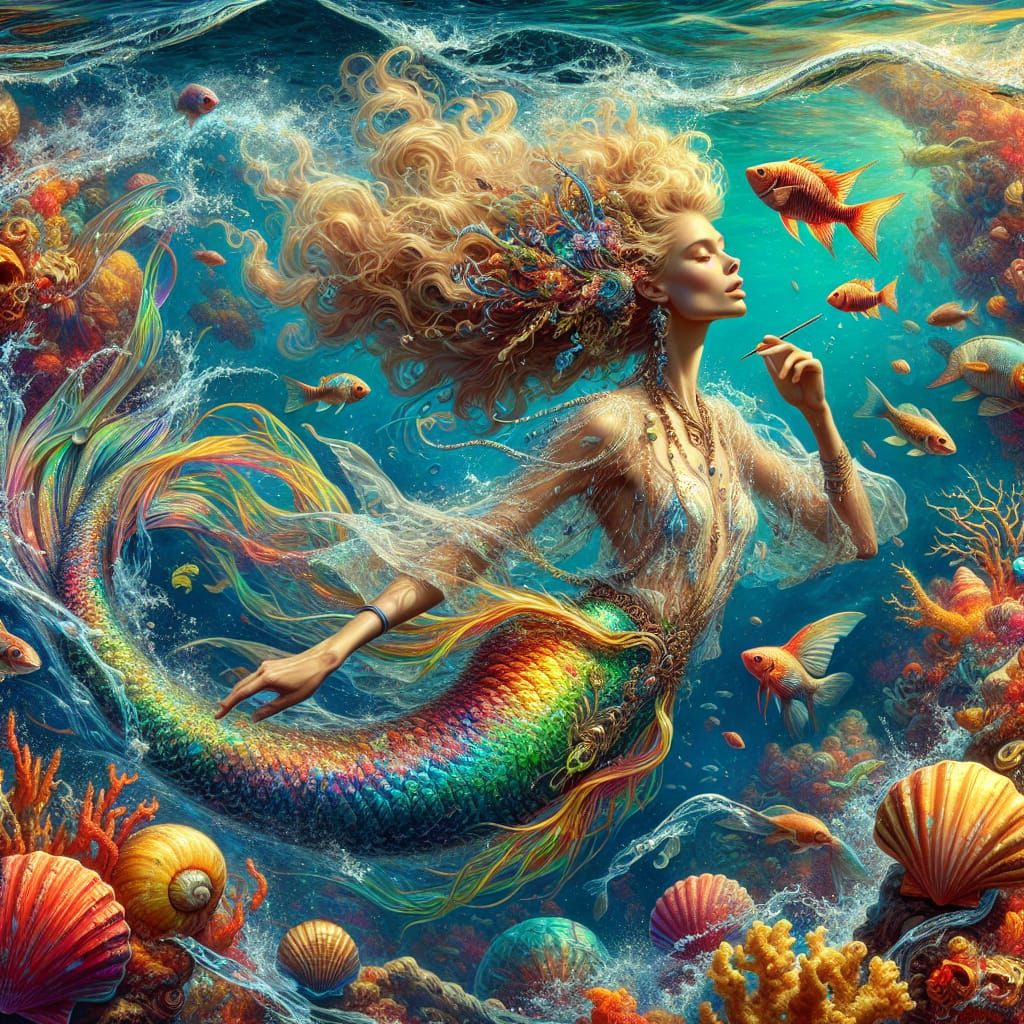 mermaid splash art