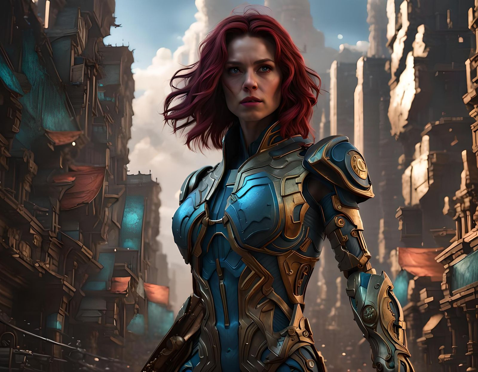 Sersi: Eternal Avenger in Detailed Matte Painting