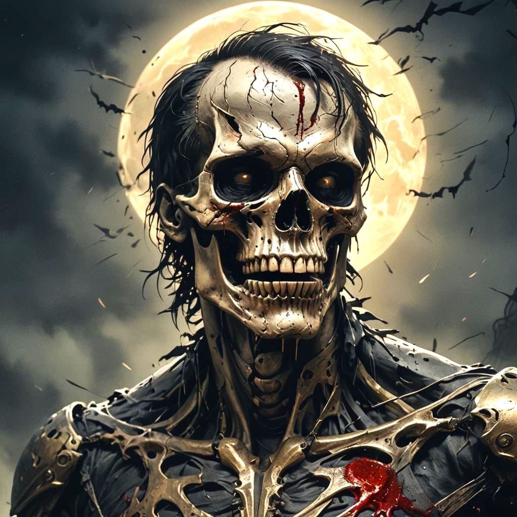 Werewolf's First Transformation Under the Full Moon