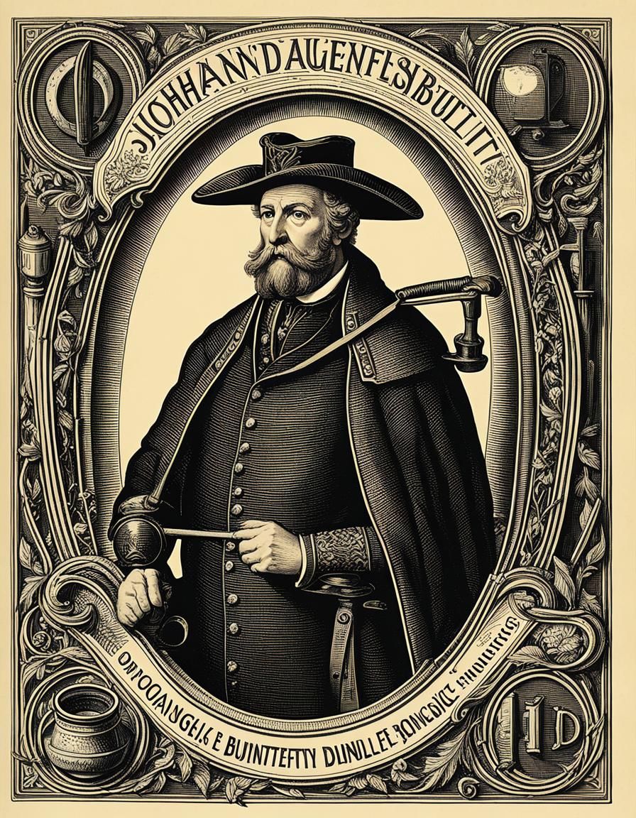 Baroque Composer Portrait in Chiaroscuro Style