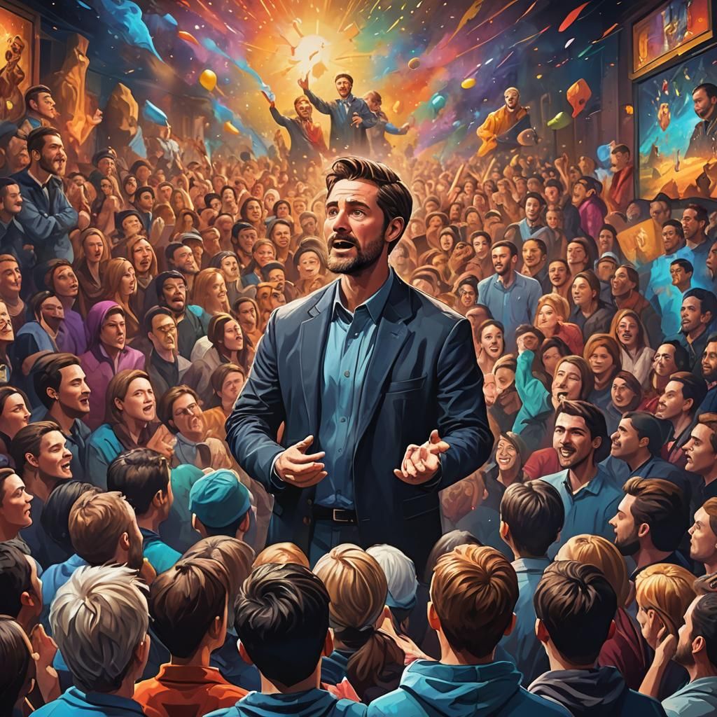 Motivational Speaker Shares His Journey in Hyperrealistic St...