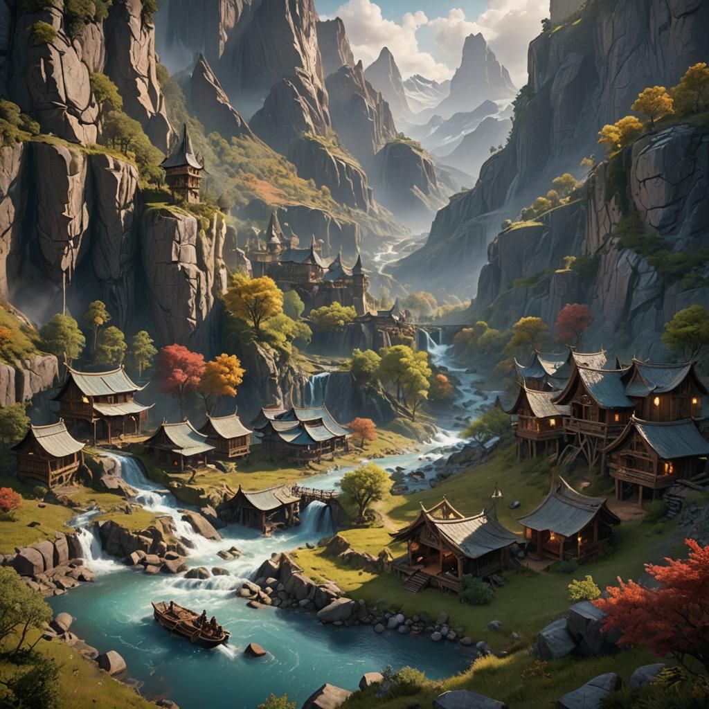 Boy Hosting Camp in River Valley