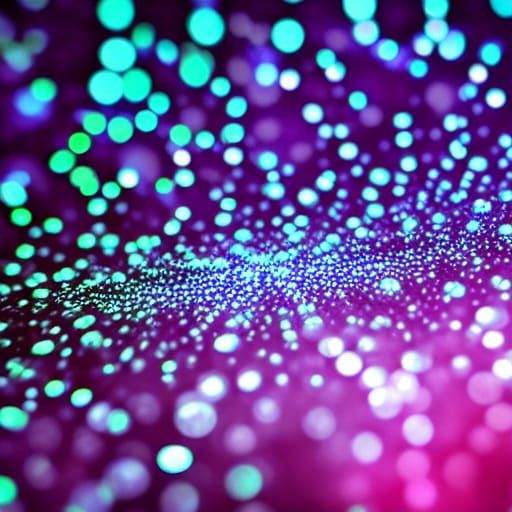 Detailed Kirlian Photography with Synthwave Colors