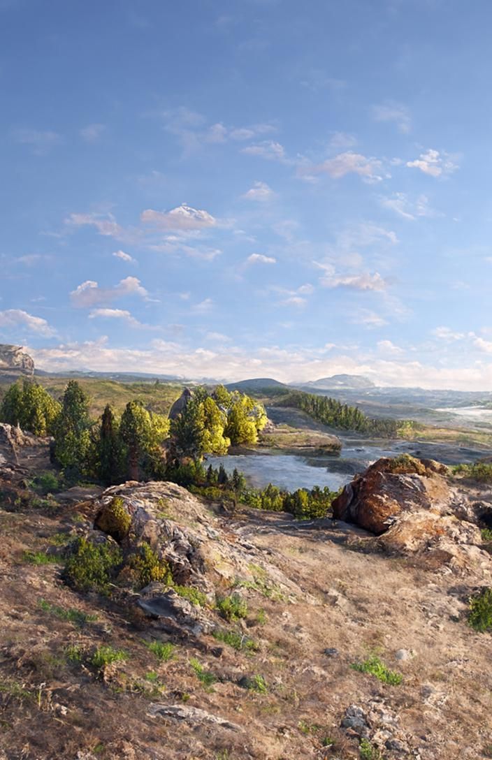 Detailed Landscape Vista in High Resolution