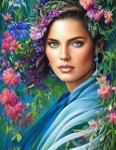 Vibrant Flower Against Dark Background