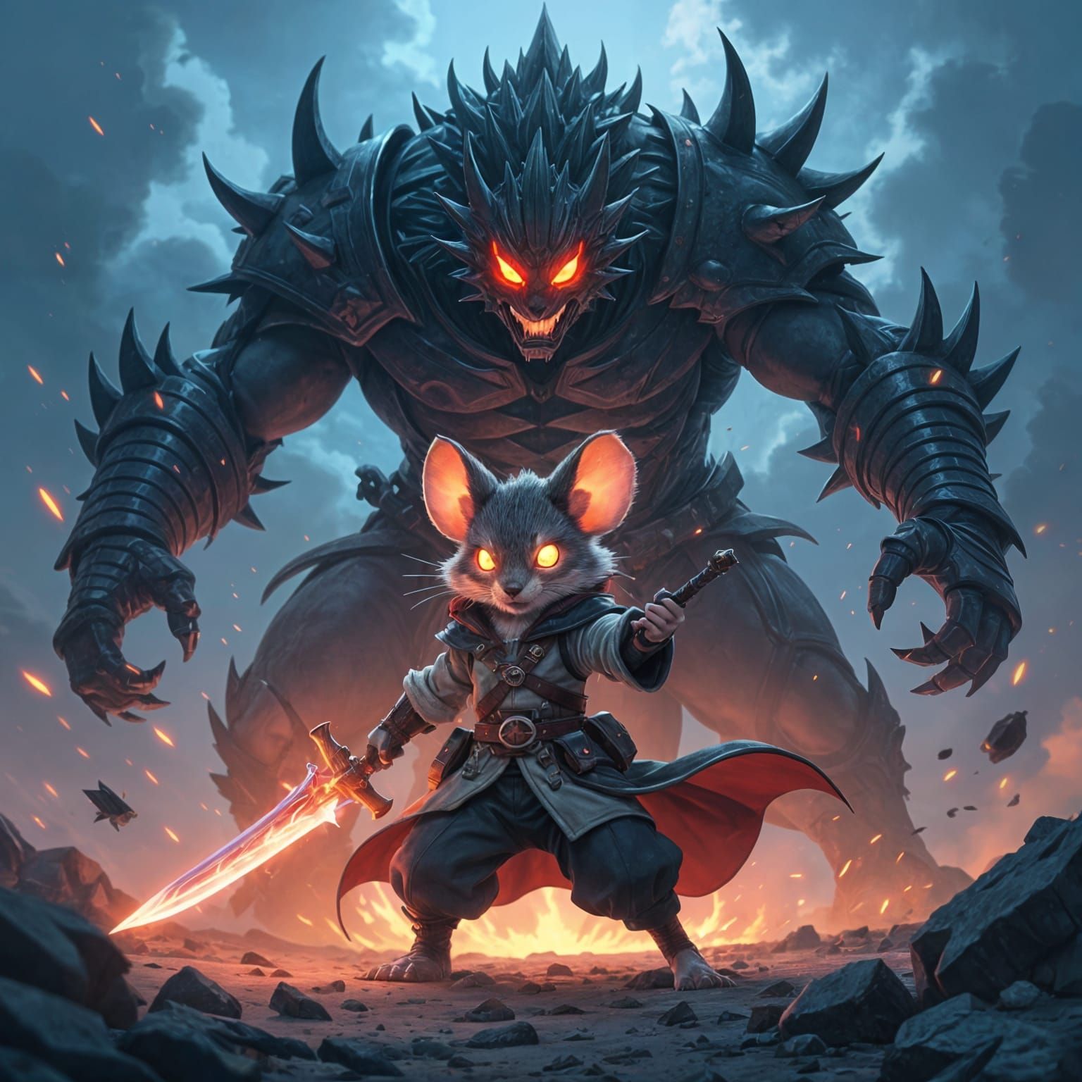 Finn the Mouse Hero in Epic Anime Battle