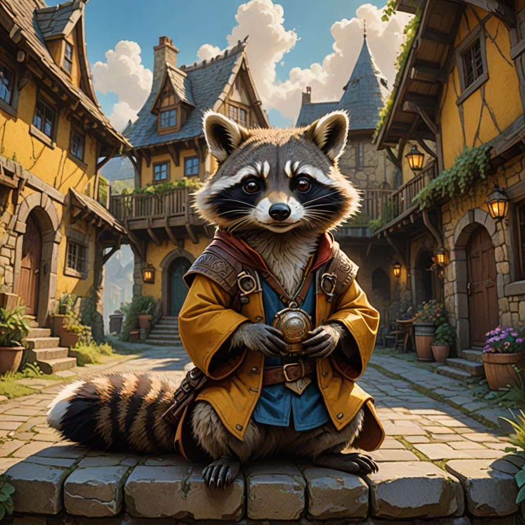 This is a highly detailed, vibrant digital painting featurin...