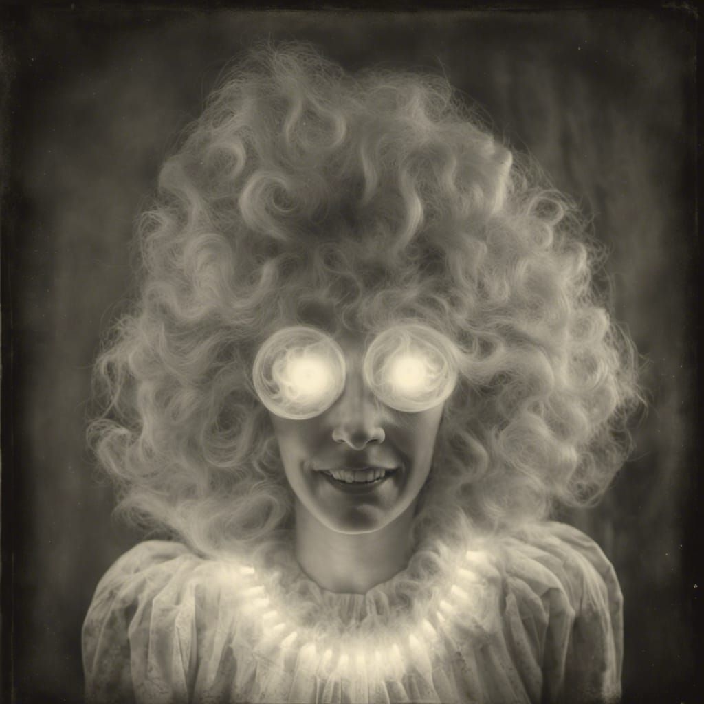 Ethereal 1950s Housewife in Spirit Photo Style