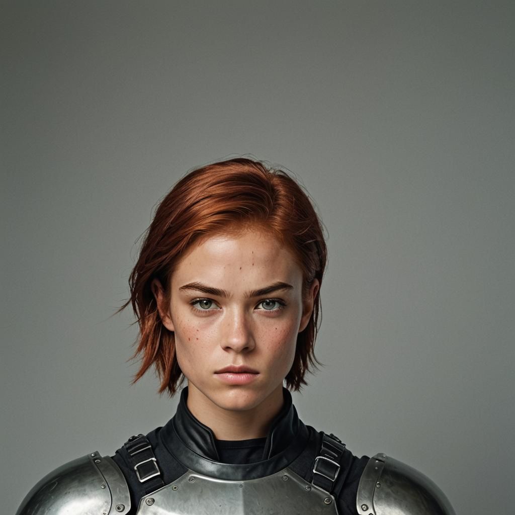 Androgynous Warrior Portrait in Professional Photography Sty...