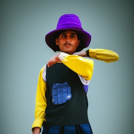 Hyperrealistic Portrait of an Incan Man in Traditional Dress