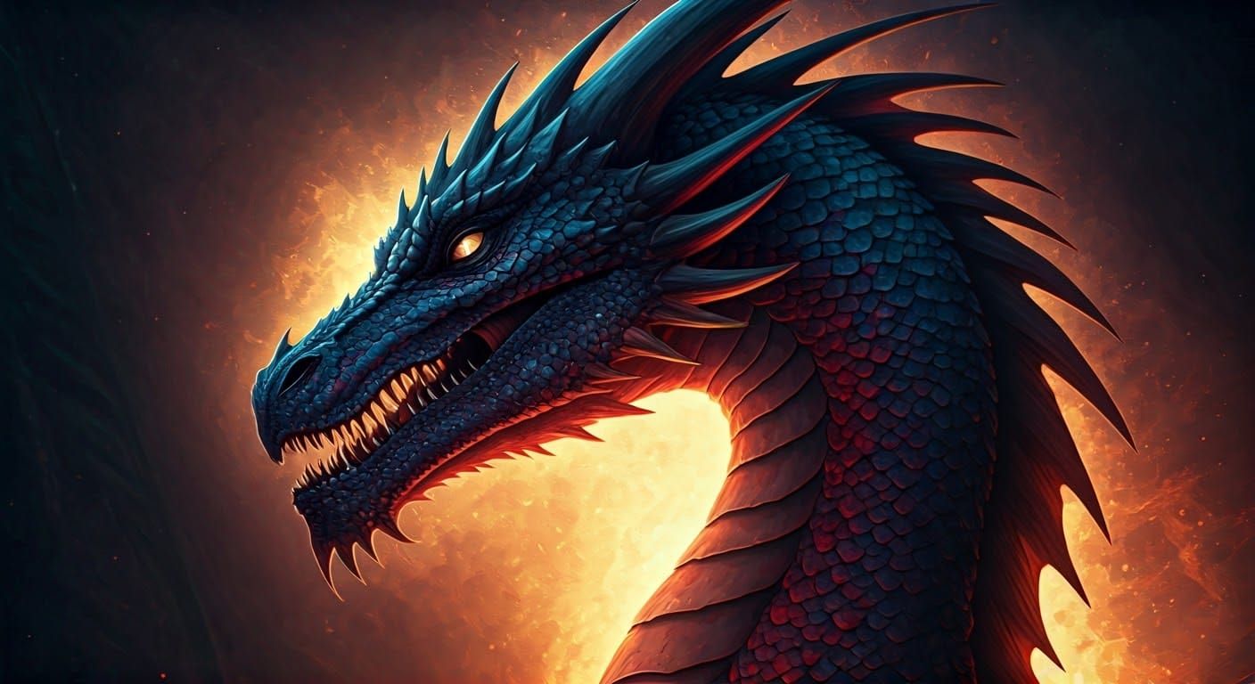 Harley Quinn Dragon in Comic Art Style