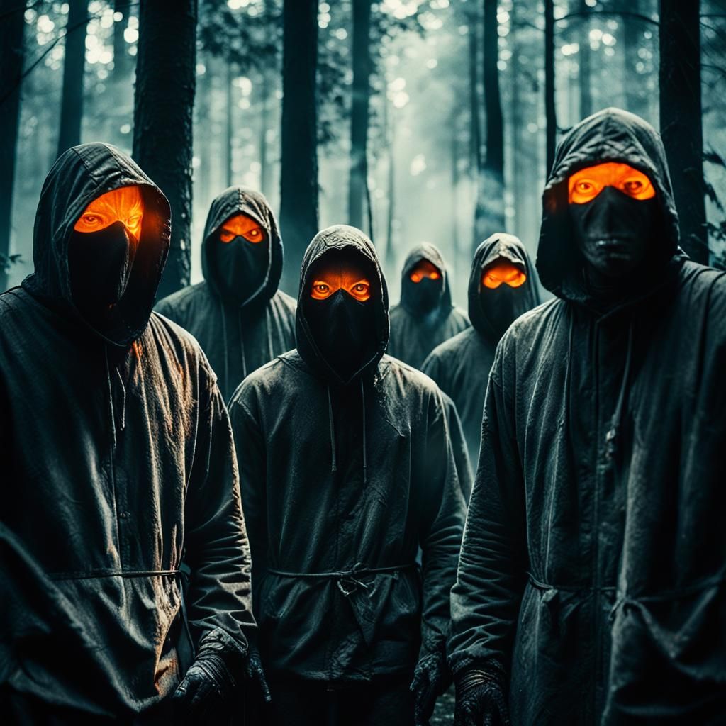 Hooded Assassins in a Dark Forest