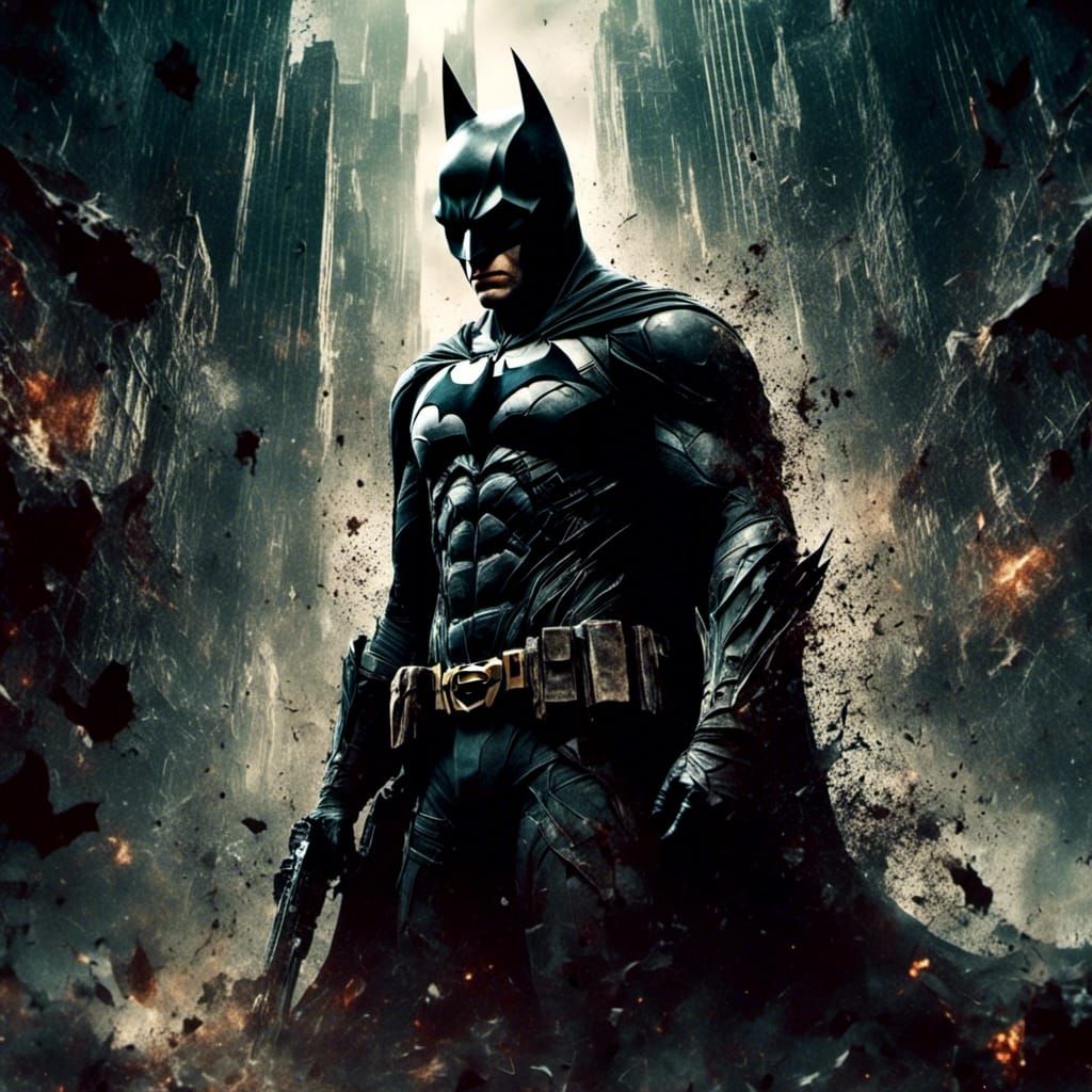 Batman: The Dark Knight in Macabre Manga Style