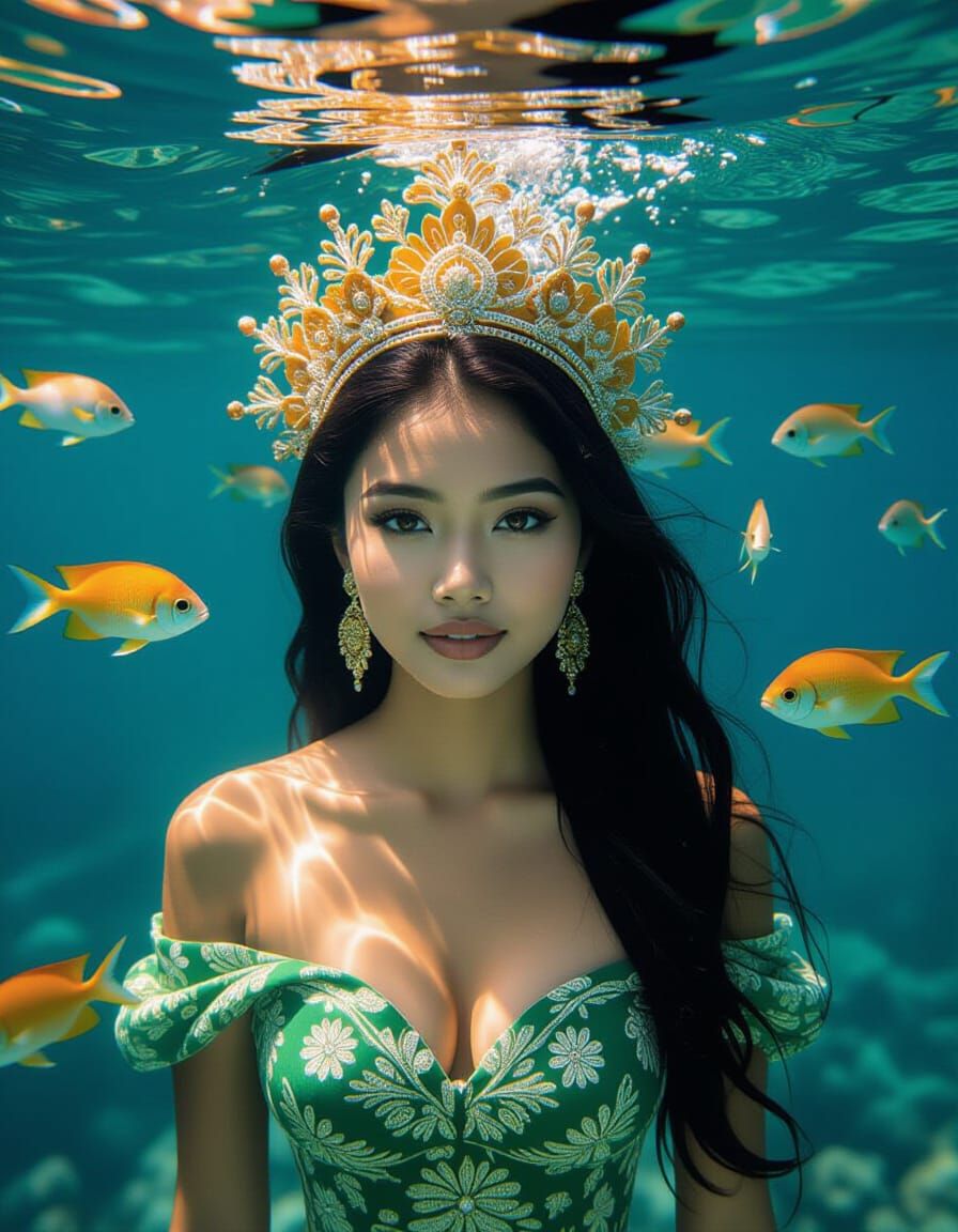 Nyi Roro Kidul Underwater Portrait