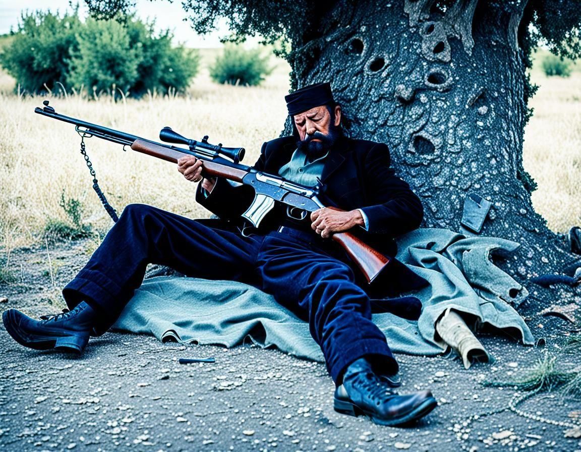 Sardinian Bandit's Rest Under Ancient Tree