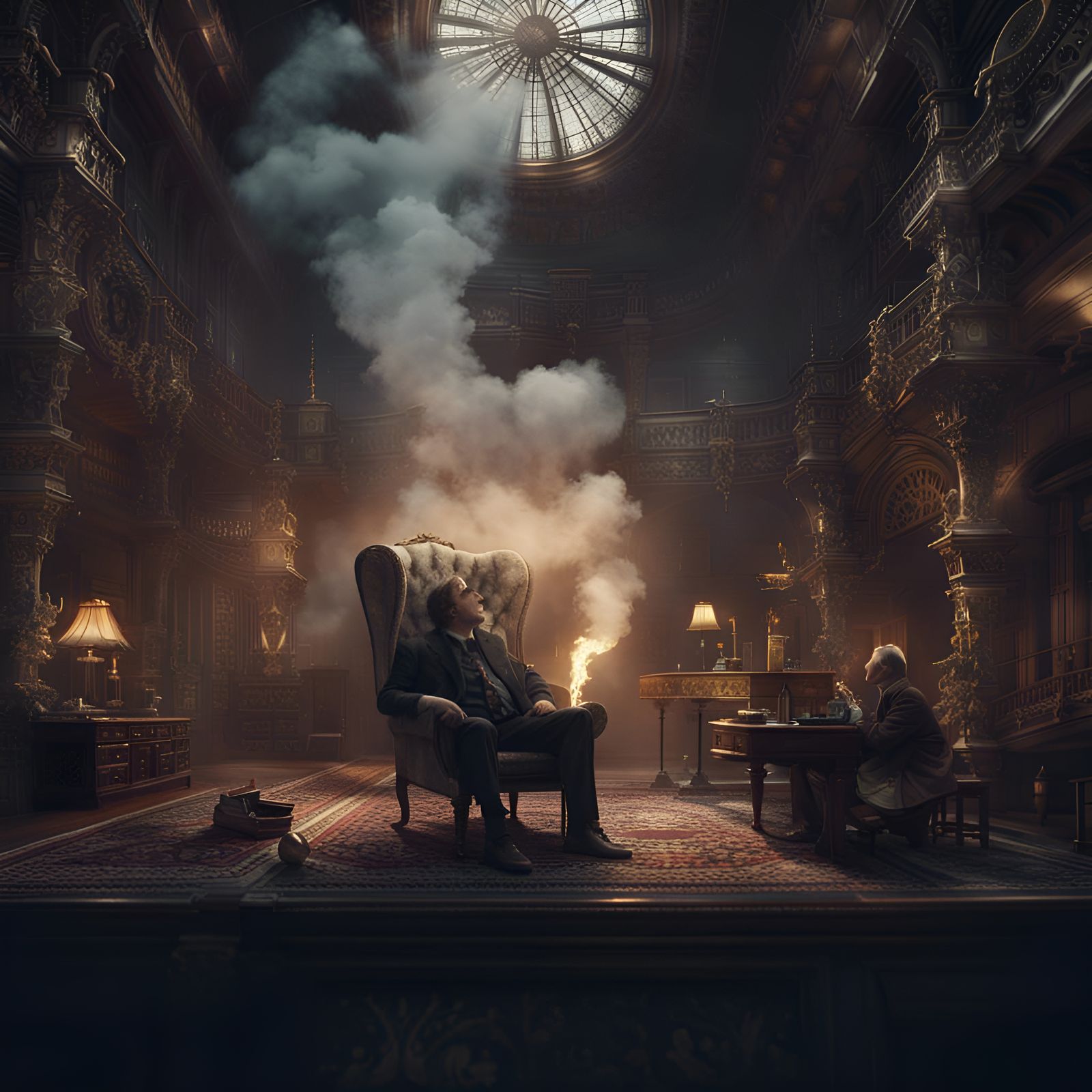 Dramatic 'No Smoking' Digital Matte Painting